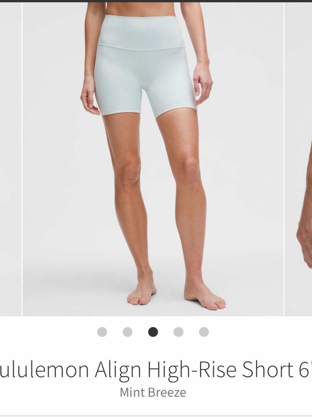 Lululemon Align High-Rise Short — Mint Breeze 6” (Size 4)